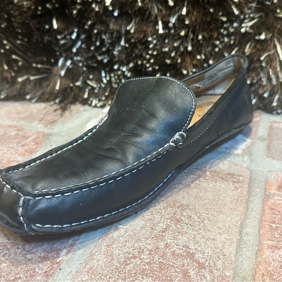 Like New Men's Black Leather Loafers size 11.5 - 12 - Picture 4 of 7
